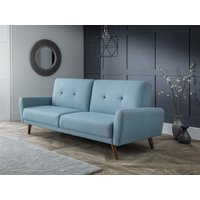 Julian Bowen Monza Fabric Sofa Bed Small Single Blue Sofa Bed