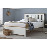 Amelia White Oak Bed, 4 Drawers, Double