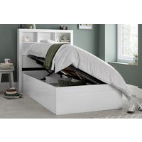 Zo� Wooden Ottoman Storage Bed, Bedmaster_Grey, Single