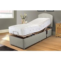 Uplift� Align Ortho 1000 Pocket Wool Adjustable Bed and Mattress Set, Bednextday_Cream, No Storage, Adjustable Small Single