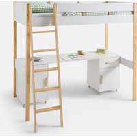 Stoki High Sleeper Bed with Desk