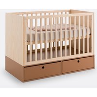 Bloky Pine Cot with Drawers