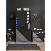 X Rocker Octane 3 Piece Furniture Set &Ndash; Bedside Table, Chest, And Wardrobe - Blue
