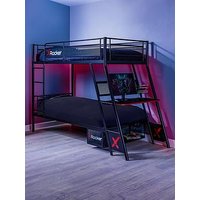 X Rocker Armada Dual Bunk Bed With Gaming Desk And Mattress Options (Buy &Amp; Save!) - Bed Frame With 2 Mattresses