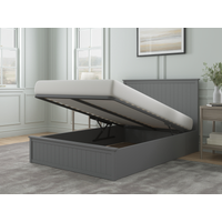 Snuggle Beds Charles Ottoman Bed King Size Dark Grey Ottoman Bed