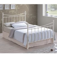 Alderley Metal Small Double Bed In Ivory