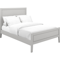 LPD Furniture Bay Double Grey Wooden Bed