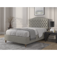 British Bed Company Alice Super King Carina Parchment Fabric Bed