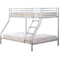 Tendon Metal Triple Sleeper Bunk Bed In Silver