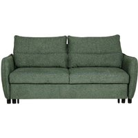 Randolph Fabric Sofa Bed With Black Legs In Green