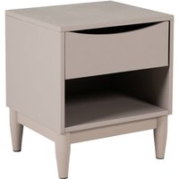 Afon Wooden Bedside Cabinet With 1 Drawer In Grey
