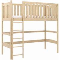 Lititz Wooden Bunk Bed Without Mattress And Ladder In Pine