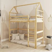 Goleta Wooden Bunk Bed Without Mattress And Ladder In Pine