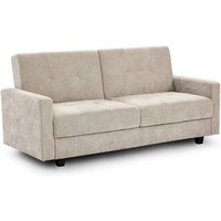 Hilo Fabric 3 Seater Sofa Bed In Beige