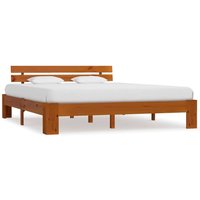 Absecon Wooden Super King Size Bed In Honey Brown