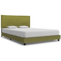 Arcadia Fabric Double Bed In Green