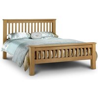 Achaia 180cm Wooden Bed In Oak Finish