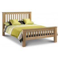 Achaia 150Cm Wooden Bed In Oak Finish