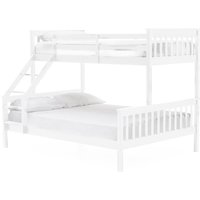 Selex Triple Sleeper Wooden Bunk Bed In White