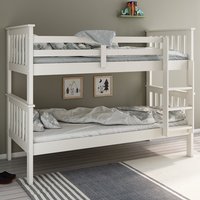 Carolina Wooden Bunk Bed With Ladder In White