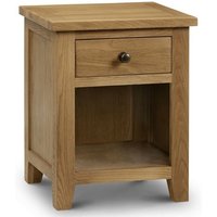 Mabli One Drawer Bedside Cabinet In Waxed Oak Finish