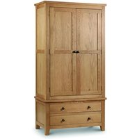 Mabli Combination Wardrobe In Waxed Oak With 2 Doors