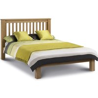 Achaia Wooden Low Foot End King Size Bed In Oak