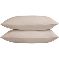 Five Star Hotel Concept Sateen Pillowcase, Standard Pillow Size, Latte