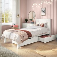 Stompa Classic Low End Bed with 2 Underbed Drawers