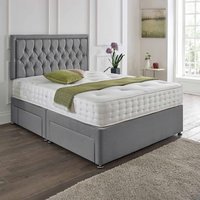 Lisbon Headboard Divan Set - Choice of Mattress & Optional Storage