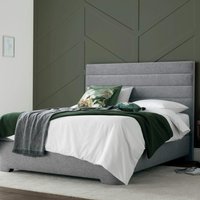 Appleby - Super King Size - Ottoman Storage Bed - Light Grey - Fabric - 6ft - Happy Beds