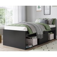 Arctic - Single - Storage Cabin Bed - Black - Wooden - 3ft - Happy Beds