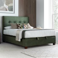 Walkworth - Super King Size - Fabric Ottoman Storage Bed - Green - Fabric - 6ft - Happy Beds