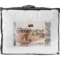 Luxury 13.5 Tog Hungarian Goosefeather and Down Duvet, King Size