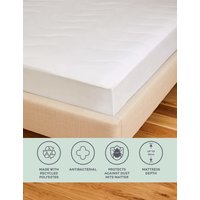 M&S Collection Anti Allergy Plus Mattress Protector - 6FT - White, White