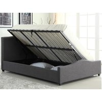 Heartlands Furniture Elle Grey Ottoman Double Ottoman Bed