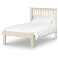 Julian Bowen Barcelona Low Foot End Single Stone White Wooden Bed